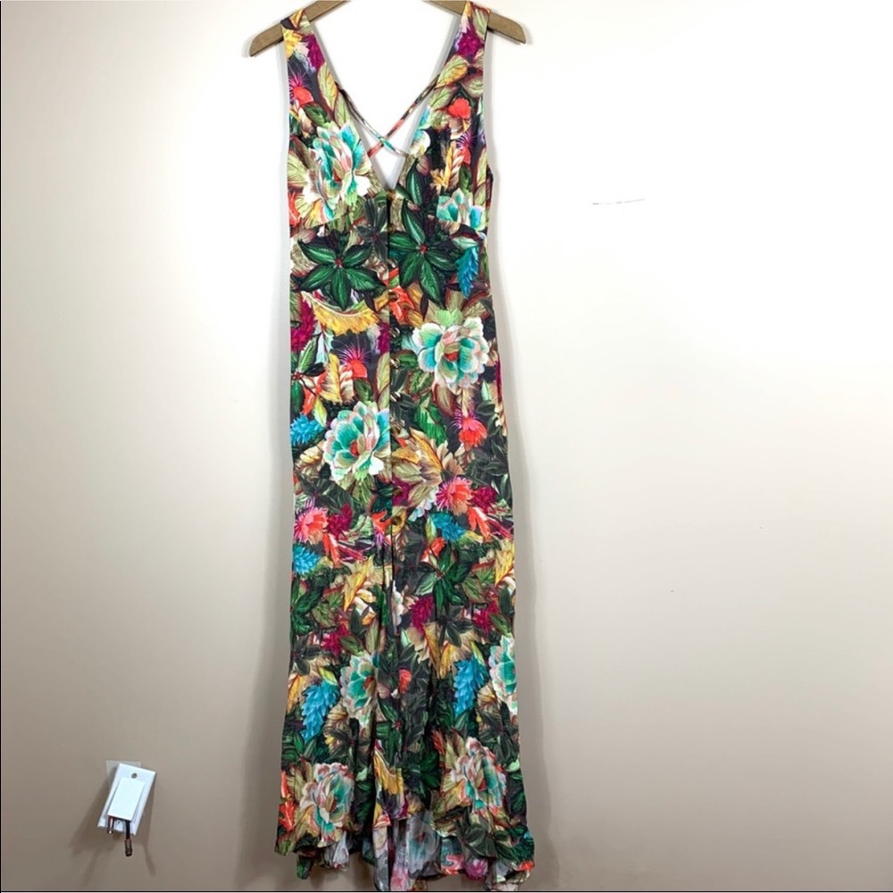 Farm Rio Garden Dreams V Neck Maxi Dress - Picture 2 of 7
